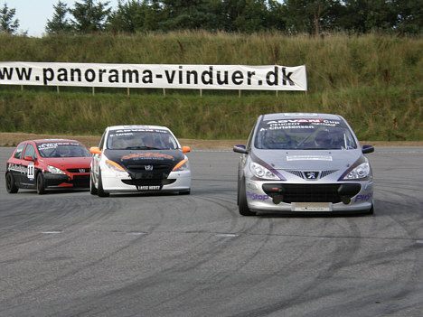 Anders Christensen var med helt fremme i Advan Cup klassen på Ring Djursland.